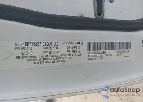 2012 Dodge Charger Se z USA, uszkodzony, nr VIN 2C3CDXBG6CH259861